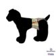 doggie with bones on brown diaper - model 1