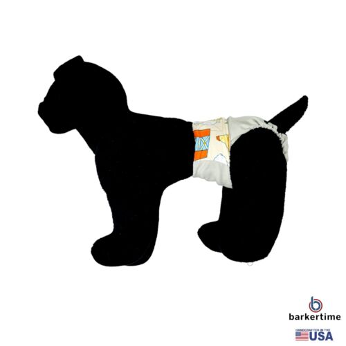 farm animals on frosty cream diaper - model 1 farm animals on frosty cream diaper - model 1