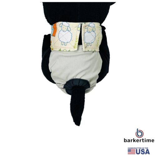 farm animals on frosty cream diaper - model 2 farm animals on frosty cream diaper - model 2