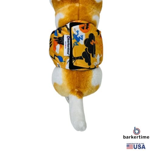 happy frog on orange belly band - model 2 happy frog on orange belly band - model 2