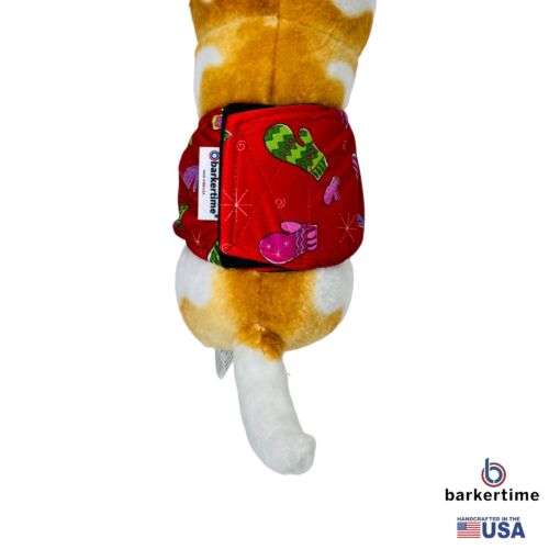 holiday mittens belly band - model 2 holiday mittens belly band - model 2