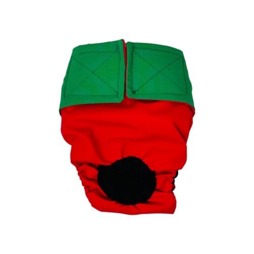 holiday red and green diaper