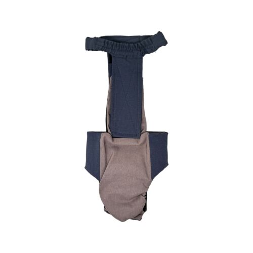 charcoal gray diaper snappy overall - back charcoal gray diaper snappy overall - back