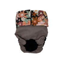 Imaginary Flower on Beige Cat Diaper