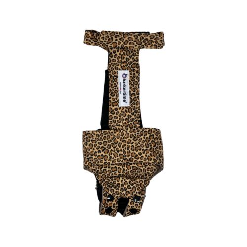 leopard diaper snappy overall