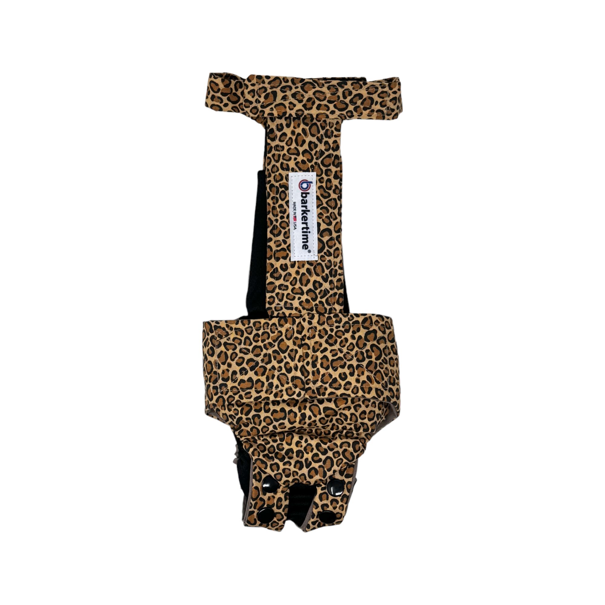 Leopard Dog Diaper Snappy Overall