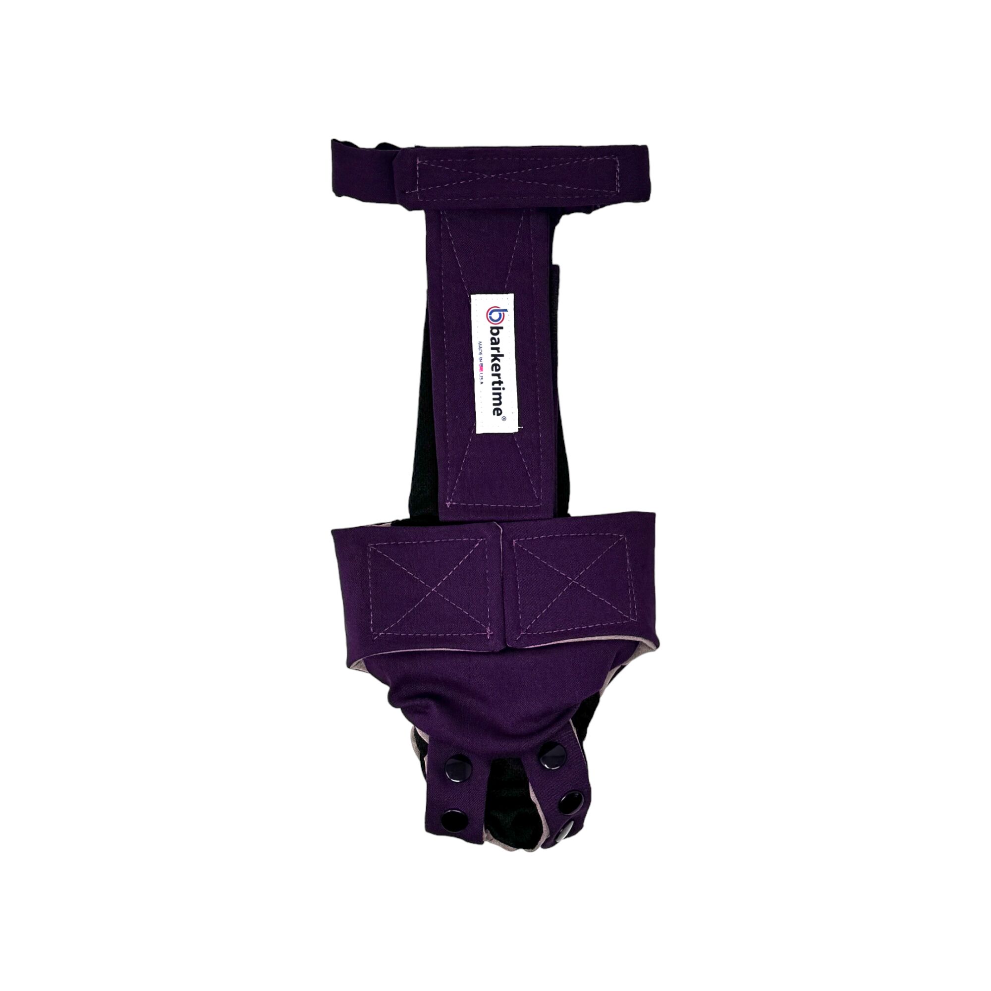 Regal Purple Dog Diaper Snappy Overall