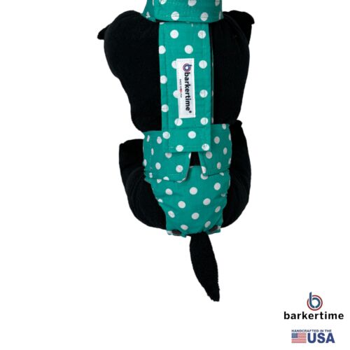 turquoise polka dot diaper snappy overall - model 2 turquoise polka dot diaper snappy overall - model 2