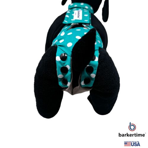 turquoise polka dot diaper snappy overall - model 3 turquoise polka dot diaper snappy overall - model 3