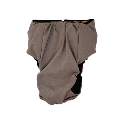 camo on brown diaper snappy - back camo on brown diaper snappy - back