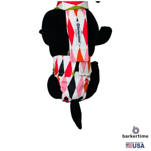 fancy harlequin on frosty cream diaper snappy model 2 fancy harlequin on frosty cream diaper snappy model 2