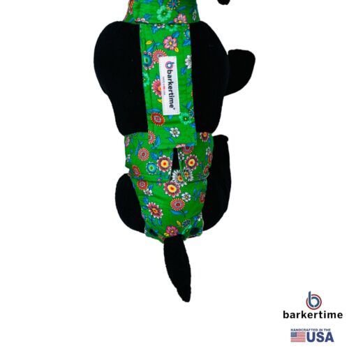 green spring flower on frosty cream snappy diaper overall model 2 green spring flower on frosty cream snappy diaper overall model 2