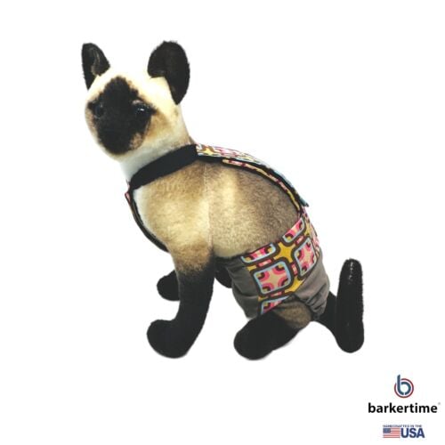 mid century pop on brown cat diaper overall model 1 mid century pop on brown cat diaper overall model 1