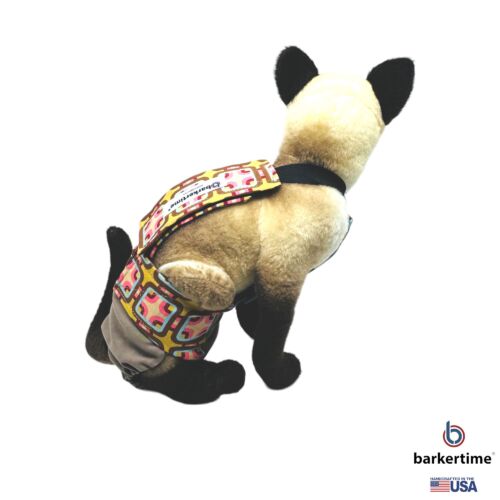 mid century pop on brown cat diaper overall model 3 mid century pop on brown cat diaper overall model 3