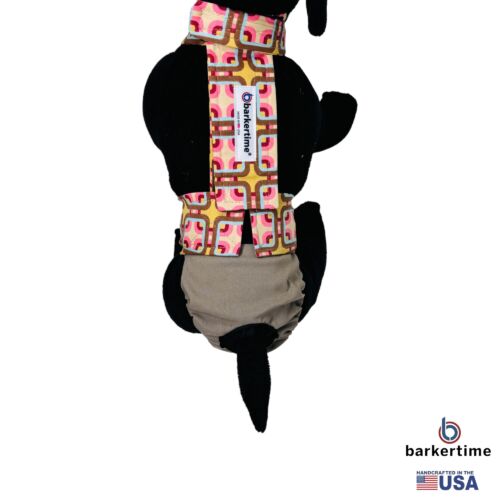 mid century pop on brown diaper overall - model 2 mid century pop on brown diaper overall - model 2