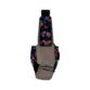 spring flower bloom on brown cat diaper overall - back