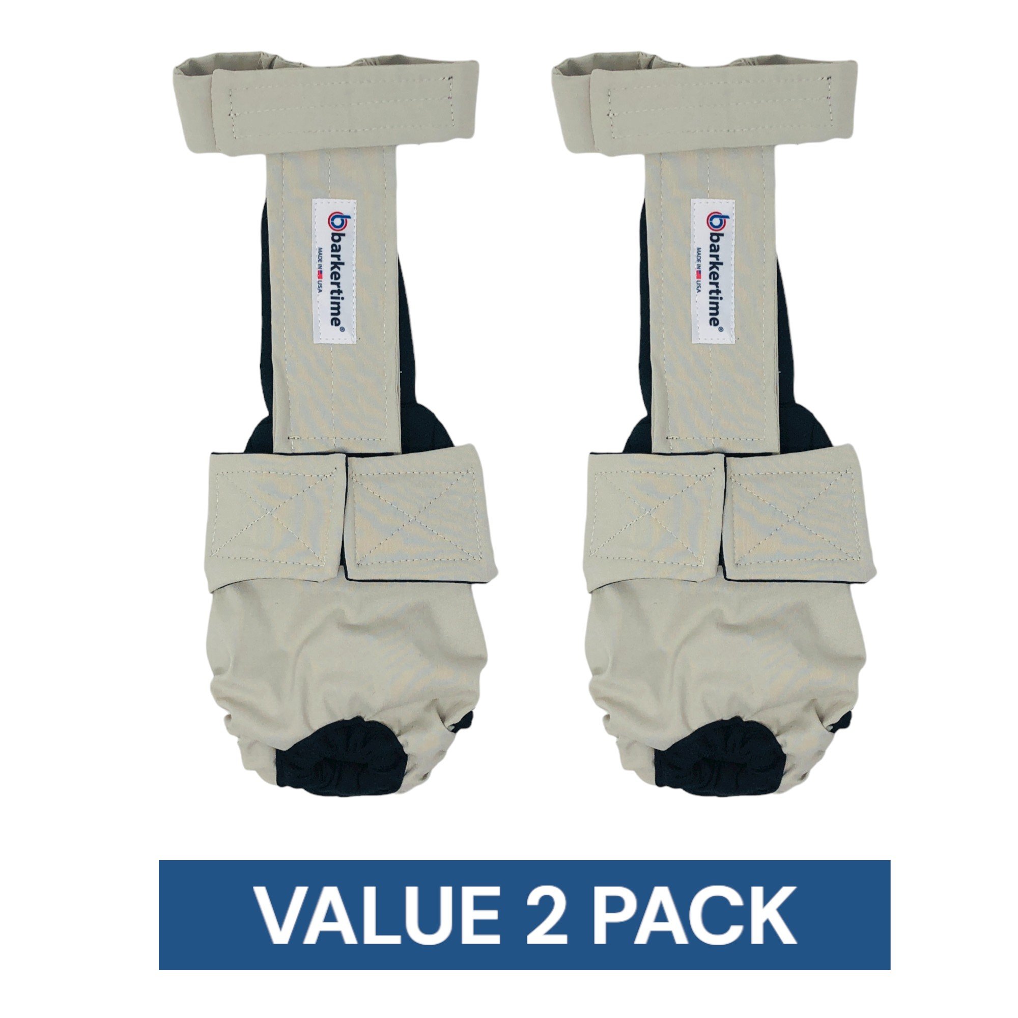 Value 2-pack: Frosty Cream Dog Diaper Overall