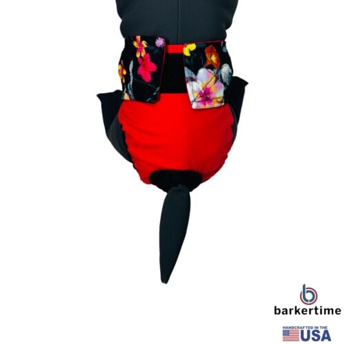 midnight blossom gala on red diaper - model 2 midnight blossom gala on red diaper - model 2