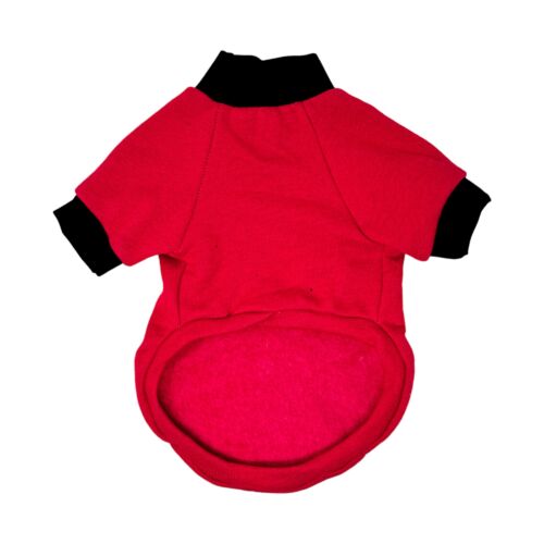 ruby robe dog shirt - open ruby robe dog shirt - open