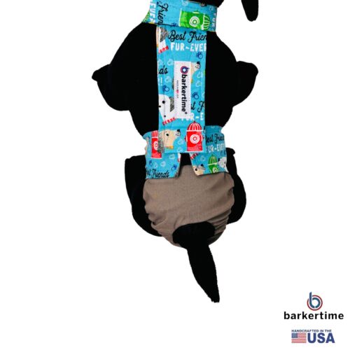 best friend fur-ever diaper overall - model 2 best friend fur-ever diaper overall - model 2