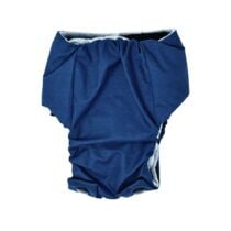 sailor navy snappy diaper – back