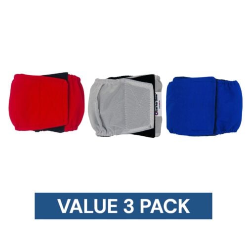 red white and blue belly band 3pk