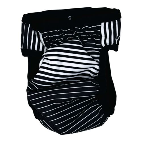 black stripes diaper pull-up - back black stripes diaper pull-up - back