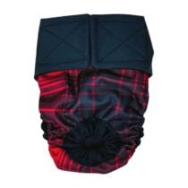 Plaid to the Bone Dog Diaper