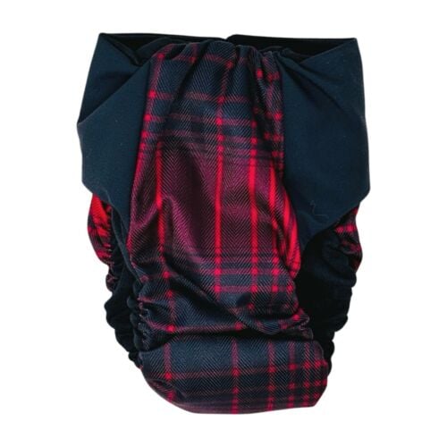 Plaid to the Bone diaper - back Plaid to the Bone diaper - back