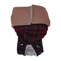 Plaid to the Bone Cat Diaper Snappy