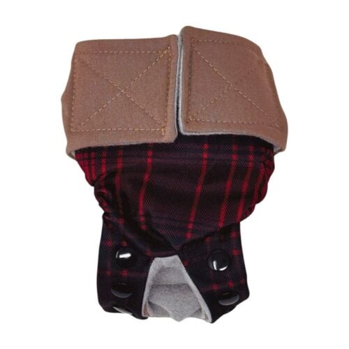 Plaid to the Bone diaper snappy