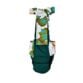 Ivory Botanica on Green diaper overall - back