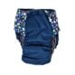 blue cosmos on navy diaper - back