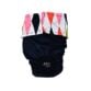 fancy harlequin on black diaper