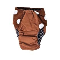 hot cocoa and marshmallows diaper – back