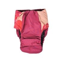 peony splash diaper – back