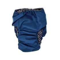 sailor navy diaper – back