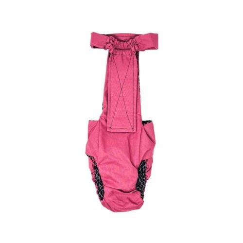 dusty rose diaper overall - back dusty rose diaper overall - back