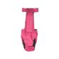 dusty rose diaper overall - back