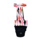 fancy harlequin on black diaper overall