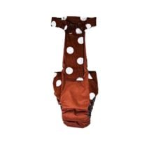 hot cocoa and marshmallows diaper overall – back