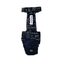 Mathematical Muse on Black Dog Diaper Overall
