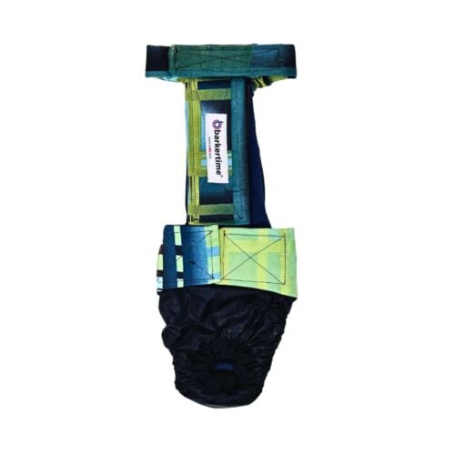 northern lights plaid diaper overall