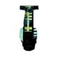 northern lights plaid diaper overall - back