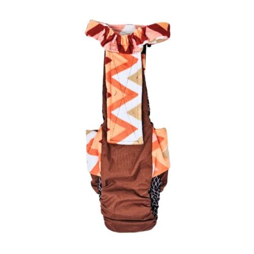 tail wag zigzag diaper overall - back tail wag zigzag diaper overall - back